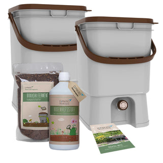 Bokashi Emmer Starterset Duo + 1L Bokashi Extract