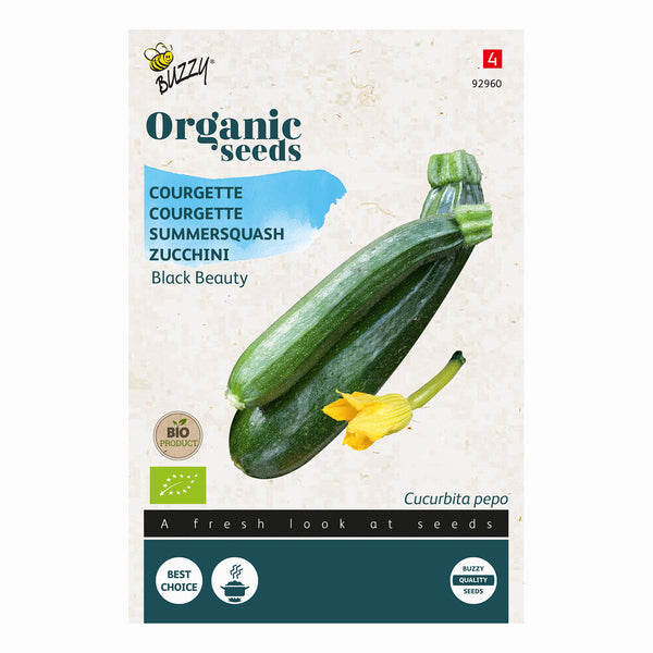 Buzzy Organic Courgette Black Beauty 92960