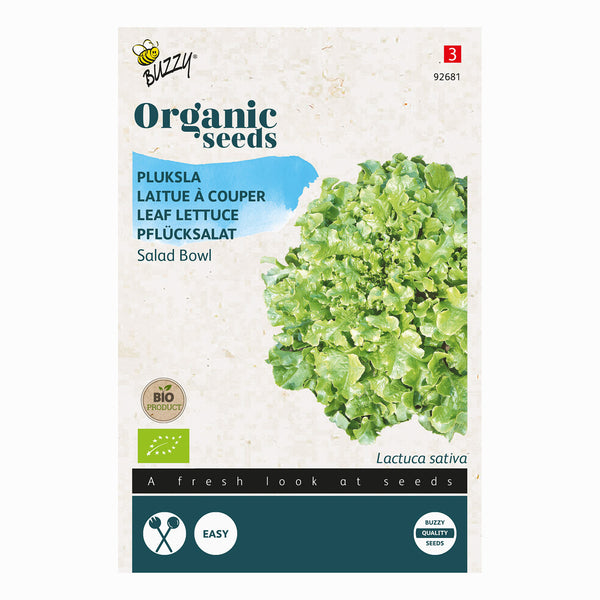 Buzzy Organic Pluksla Salad Bowl - groen 92681