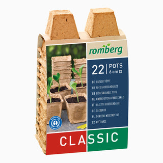 Romberg Biologische Kweekpotjes Vierkant 6cm (22)