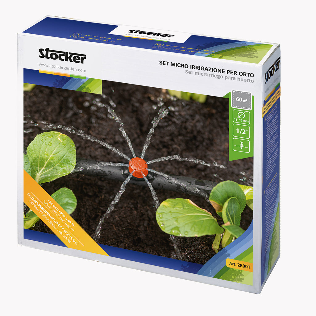 HOLZBRINK Set 4 voor irrigatie van planten, met een kruis en een stokemiter en geel druppelaar, 10 sets, HTB 04 B 10